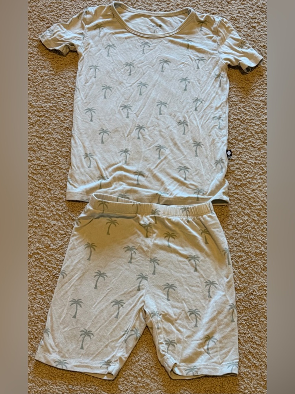 Kyte Baby Bamboo Pajama Set Palm Tree size 5T